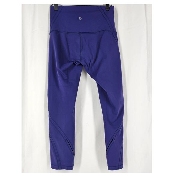 LULULEMON ALIGN HI-RISE WOMEN'S LEGGINGS – SIZE 6 – PURPLE – OPEN SLIT DESIGN - Picture 2 of 11
